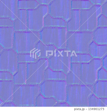 Seamless normal map of metal tile floor. High...のイラスト素材 [134901273] - PIXTA