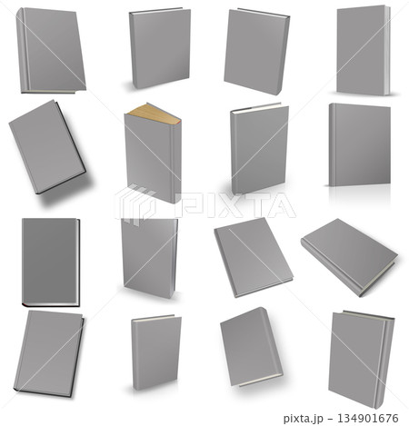 Abstract closed grey book diary blank cover Abstract closed grey book diary blank cover 134901676