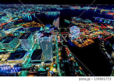 ランドマークタワー・スカイガーデンからの夜景 ランドマークタワー・スカイガーデンからの夜景 134901773