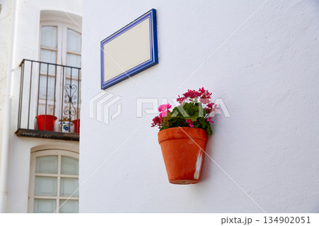 Mojacar Almeria white Mediterranean village Spain 134902051