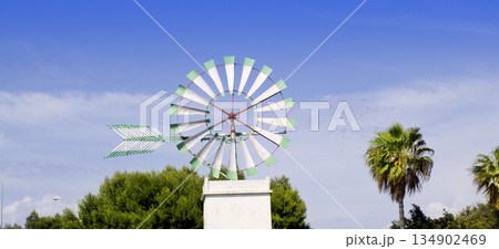 Majorca white windmill in Palma de Mallorca Majorca white windmill in Palma de Mallorca 134902469