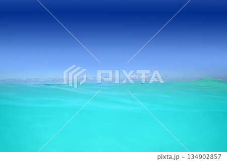 caribbean wave turquoise water high horizon caribbean wave turquoise water high horizon 134902857