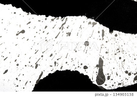 Distressed Monochrome Ink Circle Texture and Splatter Graphic on white background Distressed Monochrome Ink Circle Texture and Splatter Graphic on white background 134903138