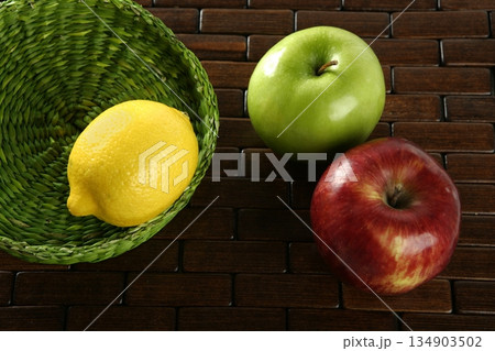 Varied fruits and vegetables 134903502