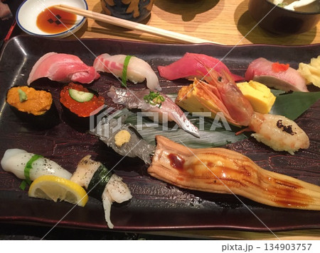 美味しそう握り寿司 美味しそう握り寿司 134903757