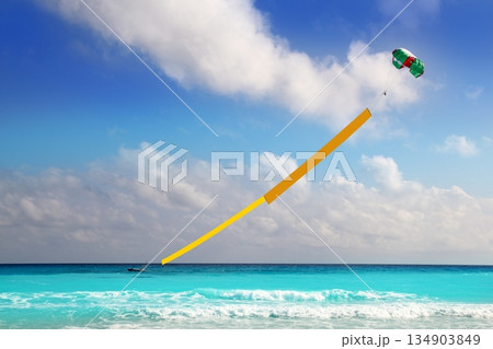 advertise beach parachute boat yellow copyspace advertise beach parachute boat yellow copyspace 134903849