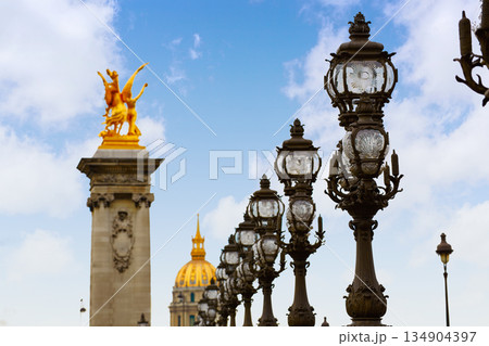 Pont Alexandre III in Paris France over Seine 134904397