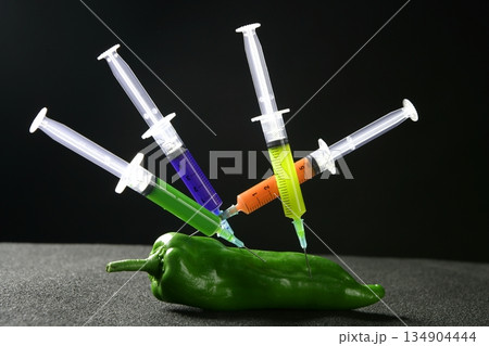 pepper manipulation with syringes pepper manipulation with syringes 134904444
