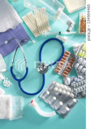 blister medical pills pharmaceutical stuff stethoscope blister medical pills pharmaceutical stuff stethoscope 134904460
