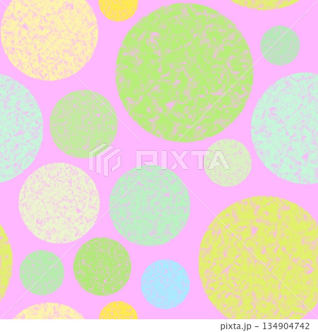 Abstract pattern with pastel textured circles on pink background. Soft colors and marbled surfaces create gentle, playful texture for textile, wallpaper, decor, digital design Abstract pattern with pastel textured circles on pink background. Soft colors and marbled surfaces create gentle, playful texture for textile, wallpaper, decor, digital design 134904742