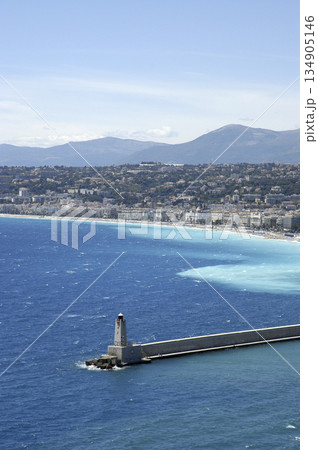 picture of the seascape of nice on a summer day 134905146