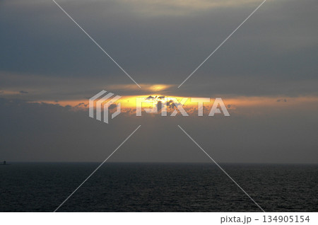 sunset in the mediterranean sea sunset in the mediterranean sea 134905154