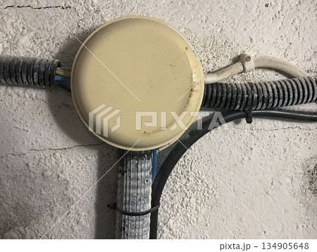 electrical junction box with electrical installations electrical junction box with electrical installations 134905648