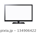 LED tv television screen blank on white background 134906422