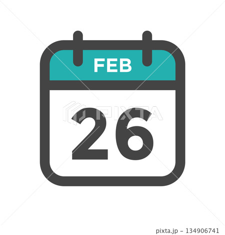 February 26 Calendar Day or Calender Date for Deadlines or Appointment 134906741