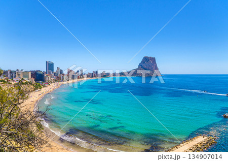 Calpe aerial view Costa Blanca coast 134907014