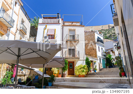 Alicante old town Santa Cruz neighborhood 134907195