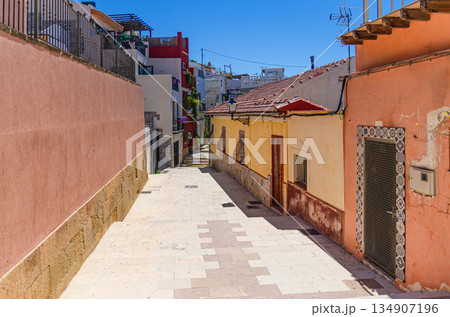 Alicante old town Santa Cruz neighborhood 134907196