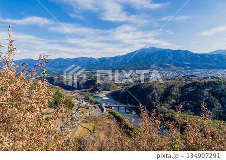 晩秋の苗木城跡周辺の景色 晩秋の苗木城跡周辺の景色 134907291
