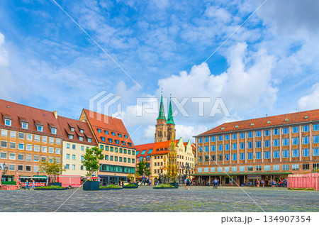 Old town Nuremberg city historical center 134907354