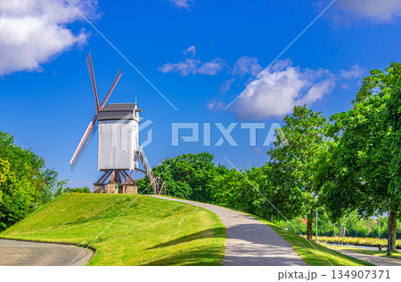 Traditional old windmill 134907371