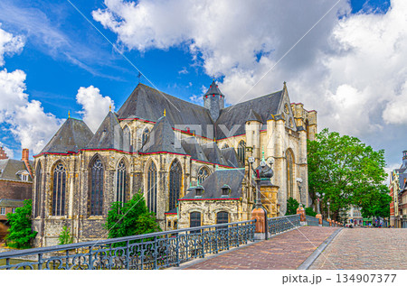 Ghent city centre, East Flanders province, Flemish Region, Belgium 134907377