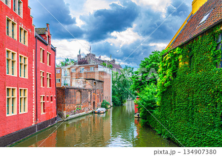 Ghent city centre, East Flanders province, Flemish Region, Belgium Ghent city centre, East Flanders province, Flemish Region, Belgium 134907380