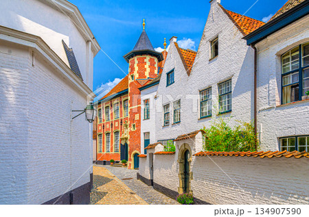 Kortrijk city historical centre, Flemish Region, Belgium 134907590