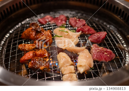 日本の愛知県名古屋市で食べたとても美味しい焼肉 日本の愛知県名古屋市で食べたとても美味しい焼肉 134908813