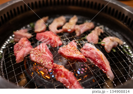 日本の愛知県名古屋市で食べたとても美味しい焼肉 日本の愛知県名古屋市で食べたとても美味しい焼肉 134908814