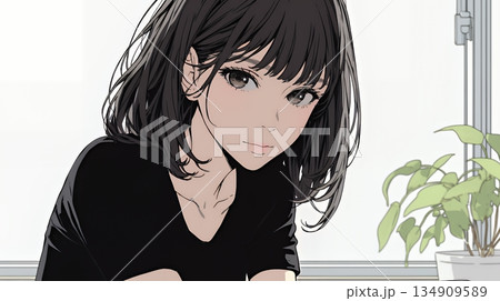 会議で発表している男性に魅了され、新しい恋の予感を抱いた若い女性