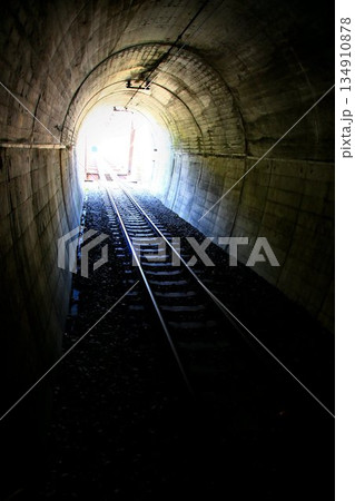 トンネル駅のホームから眺める… 野岩鉄道【湯西川橋梁】 134910878