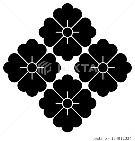 家紋です。四つ花角といいます。 家紋です。四つ花角といいます。 134911324