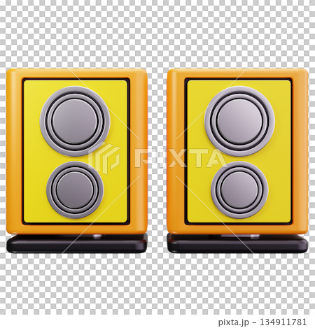 Yellow Music Speakers 134911781