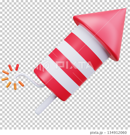 Red Rocket Firework 134912060