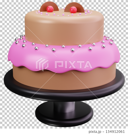Pink Celebration Cake 134912061