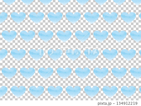 Watercolor style light blue heart background pattern 134912219