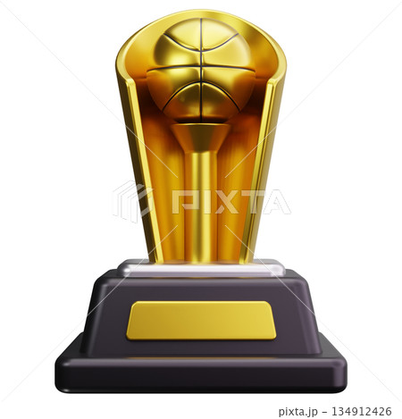Golden Basketball Trophy Golden Basketball Trophy 134912426