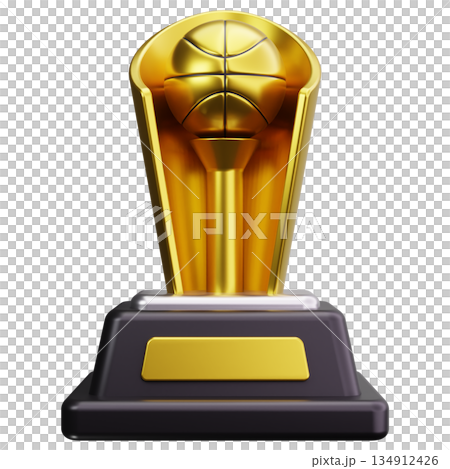 Golden Basketball Trophy Golden Basketball Trophy 134912426