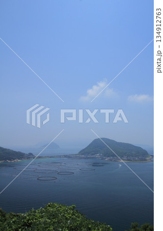 高知県 柏島展望台からみた柏島の風景 高知県 柏島展望台からみた柏島の風景 134912763