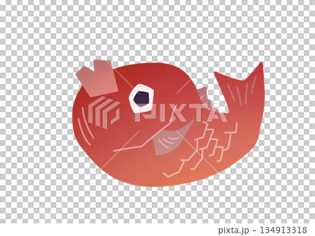シンプルな鯛のイラスト 134913318