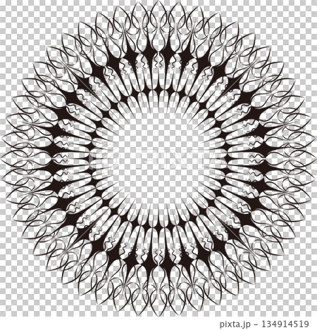 Geometric decorative circular material illustration Geometric decorative circular material illustration 134914519