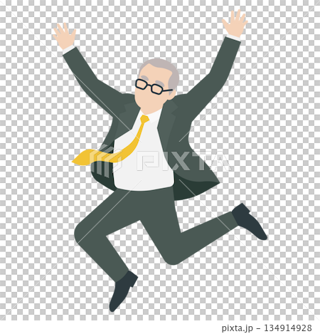 A dynamic white-haired man with glasses A dynamic white-haired man with glasses 134914928
