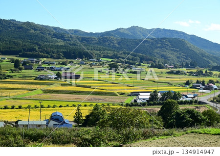 秋の宮守 棚田地帯 134914947