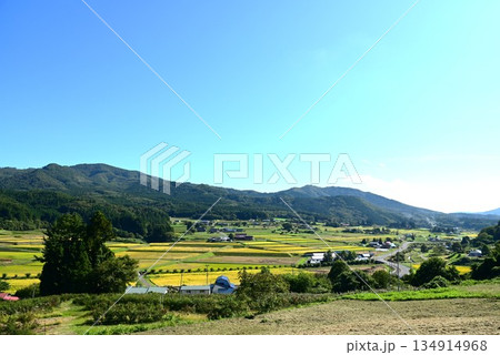 秋の宮守 棚田地帯 134914968