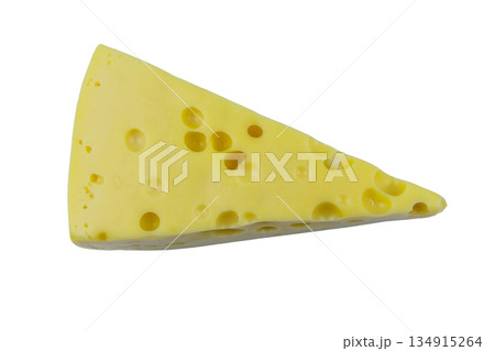 Piece of swiss cheese isolated on white background Piece of swiss cheese isolated on white background 134915264