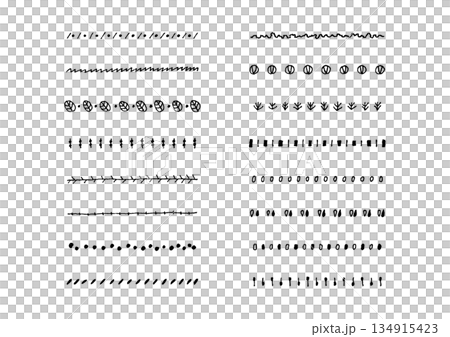 自然簡約的手繪線條套裝 1 自然簡約的手繪線條套裝 1 134915423