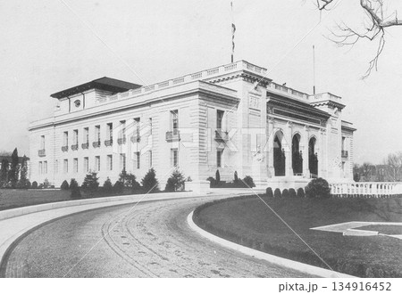 古写真　1916年　米国　ワシントンDCのパンアメリカンユニオン本部（現米州機構本部） 134916452