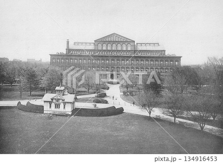 古写真　1916年　米国　ワシントンDCの年金局（現国立建築博物館） 134916453