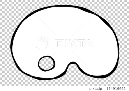 【線画】デザイン素材・飾りパーツ　パレット 134916661